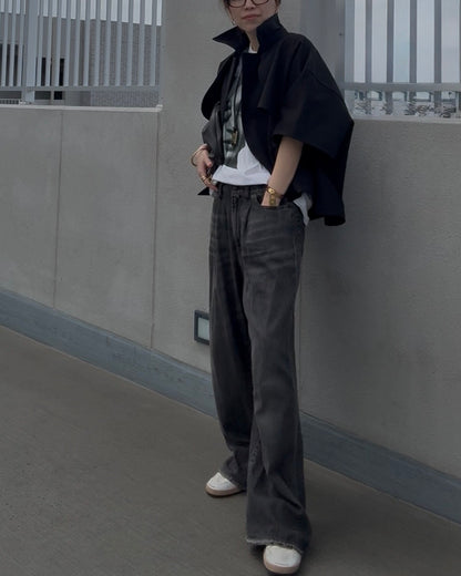 ケープショートトレンチコート