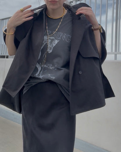 ケープショートトレンチコート