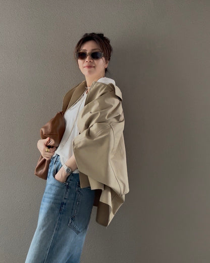 ケープショートトレンチコート