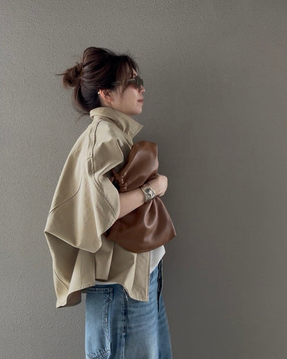 ケープショートトレンチコート