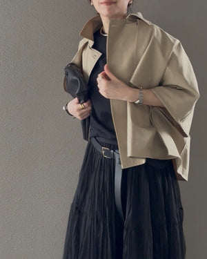 ケープショートトレンチコート