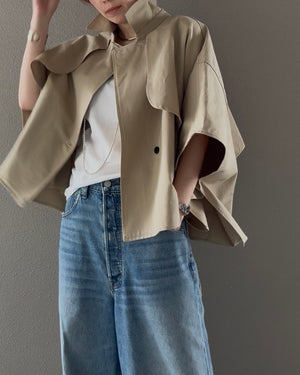 ケープショートトレンチコート