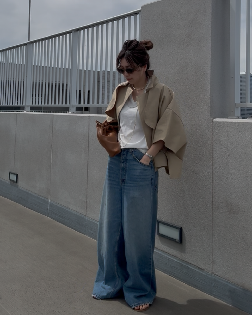 ケープショートトレンチコート