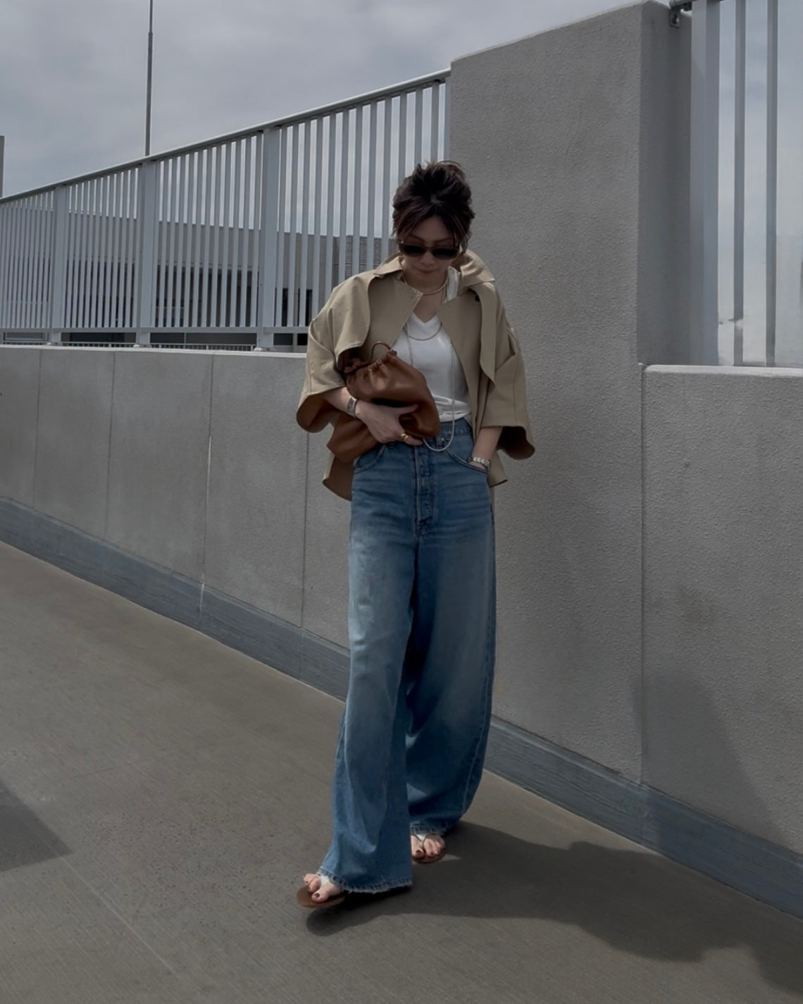 ケープショートトレンチコート