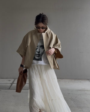 ケープショートトレンチコート