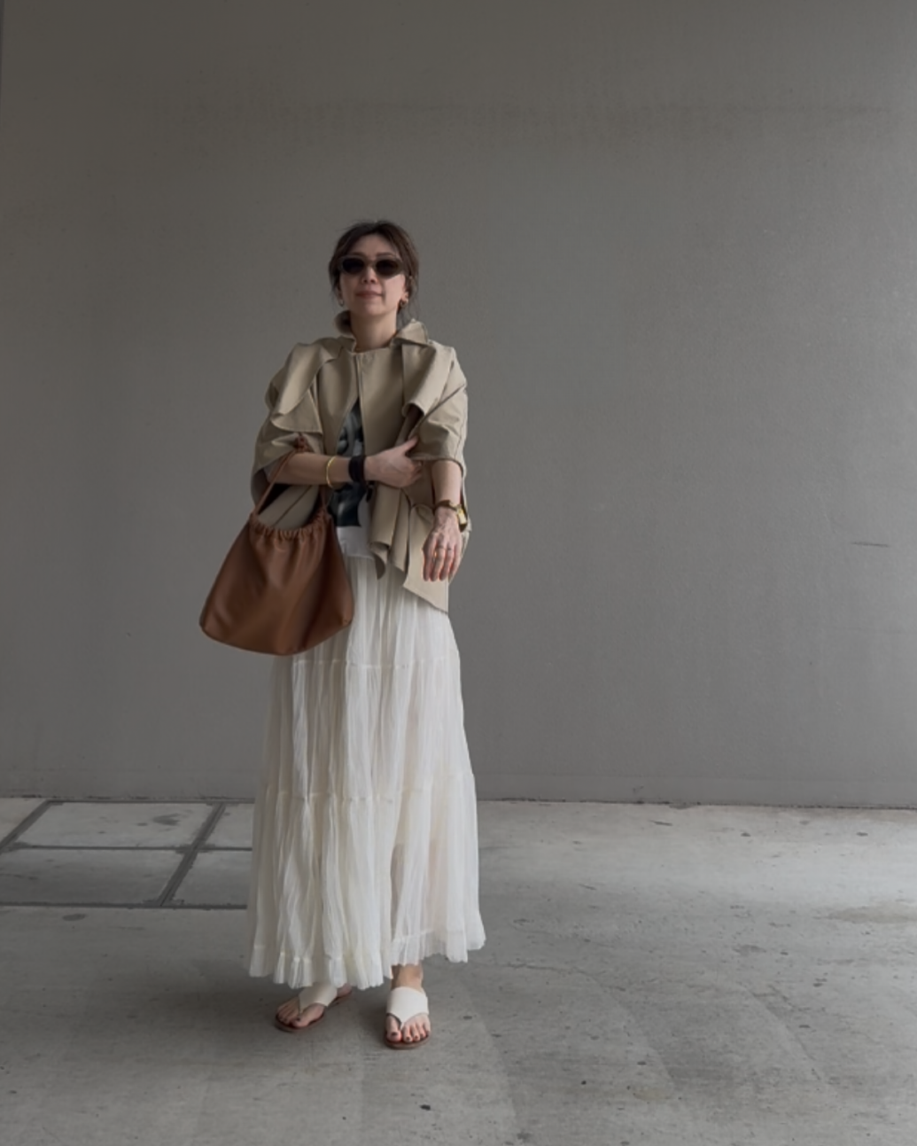 ケープショートトレンチコート