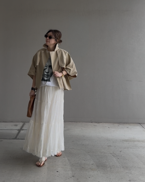 ケープショートトレンチコート