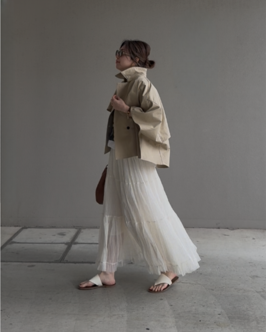 ケープショートトレンチコート