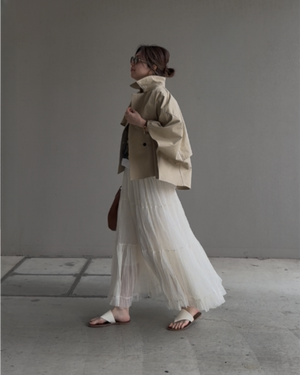 ケープショートトレンチコート