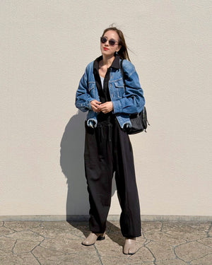 スウェットジャンプスーツ