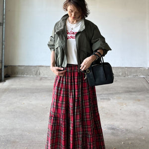 カーキショートブルゾン