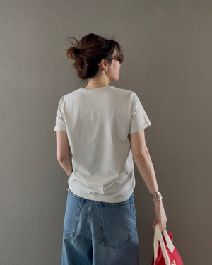 バイオウォッシュクルーネックTシャツ