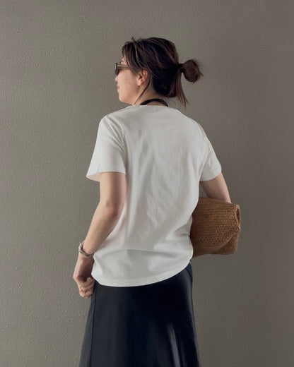 バイオウォッシュクルーネックTシャツ