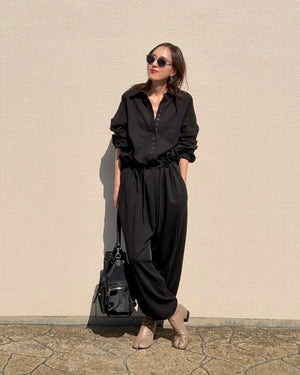 スウェットジャンプスーツ