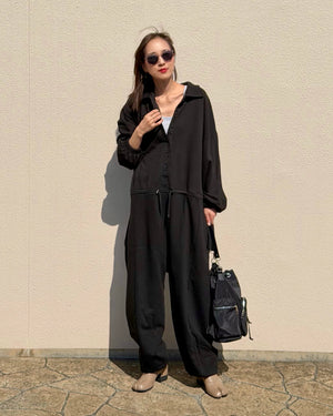 スウェットジャンプスーツ