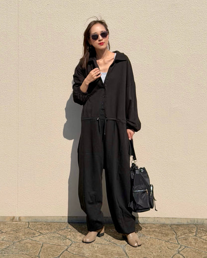 スウェットジャンプスーツ