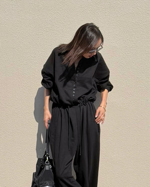 スウェットジャンプスーツ