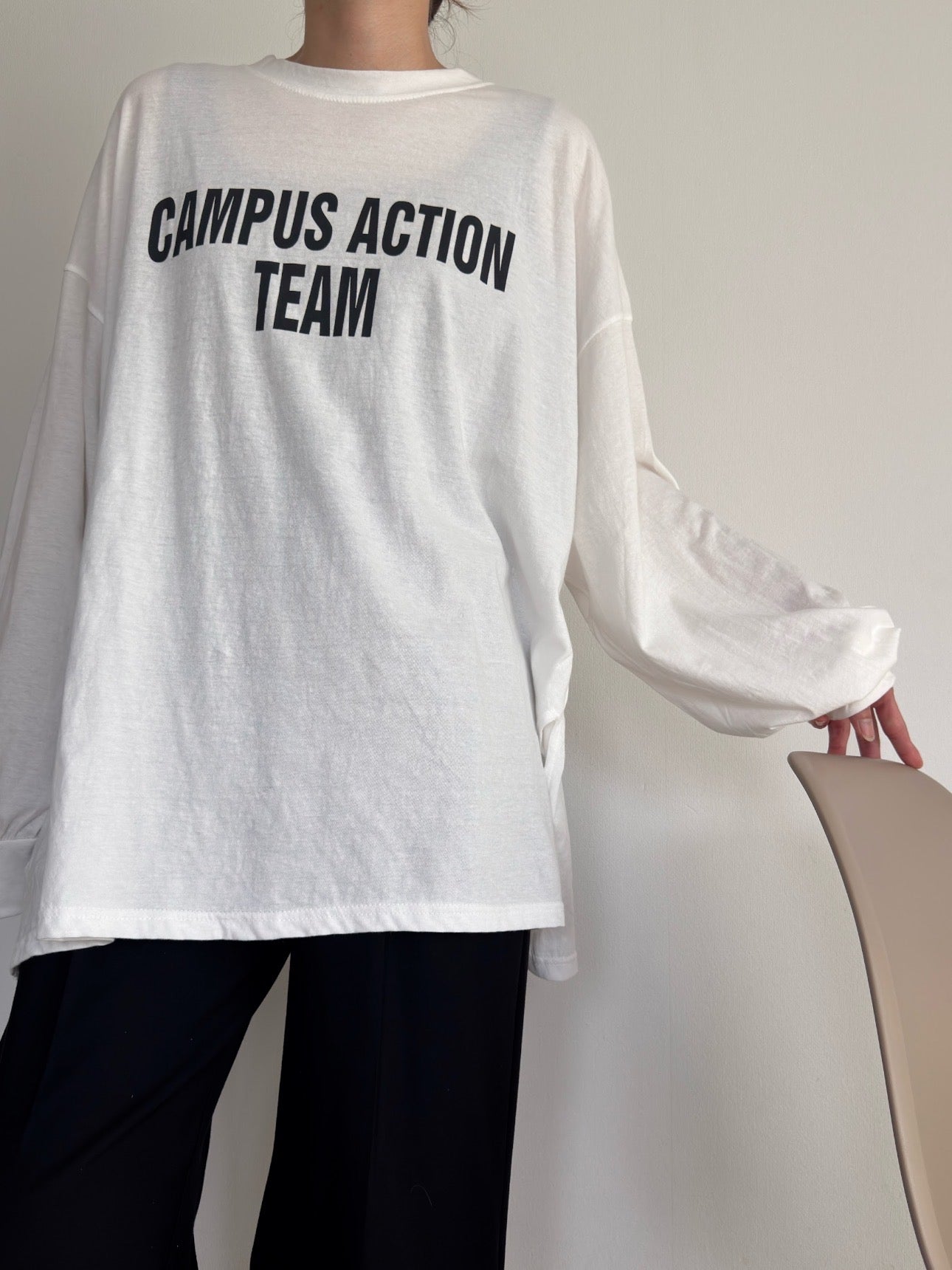 CAMPUS ACTIONロゴ オーバーロンT