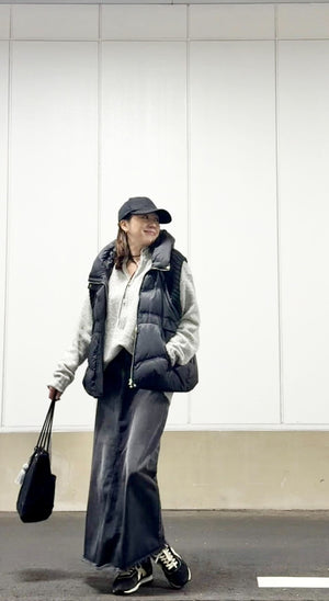 ハーフジップセットアップニット