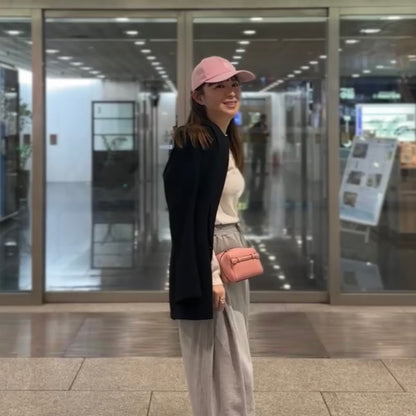 牛革チェーンバニティバッグ
