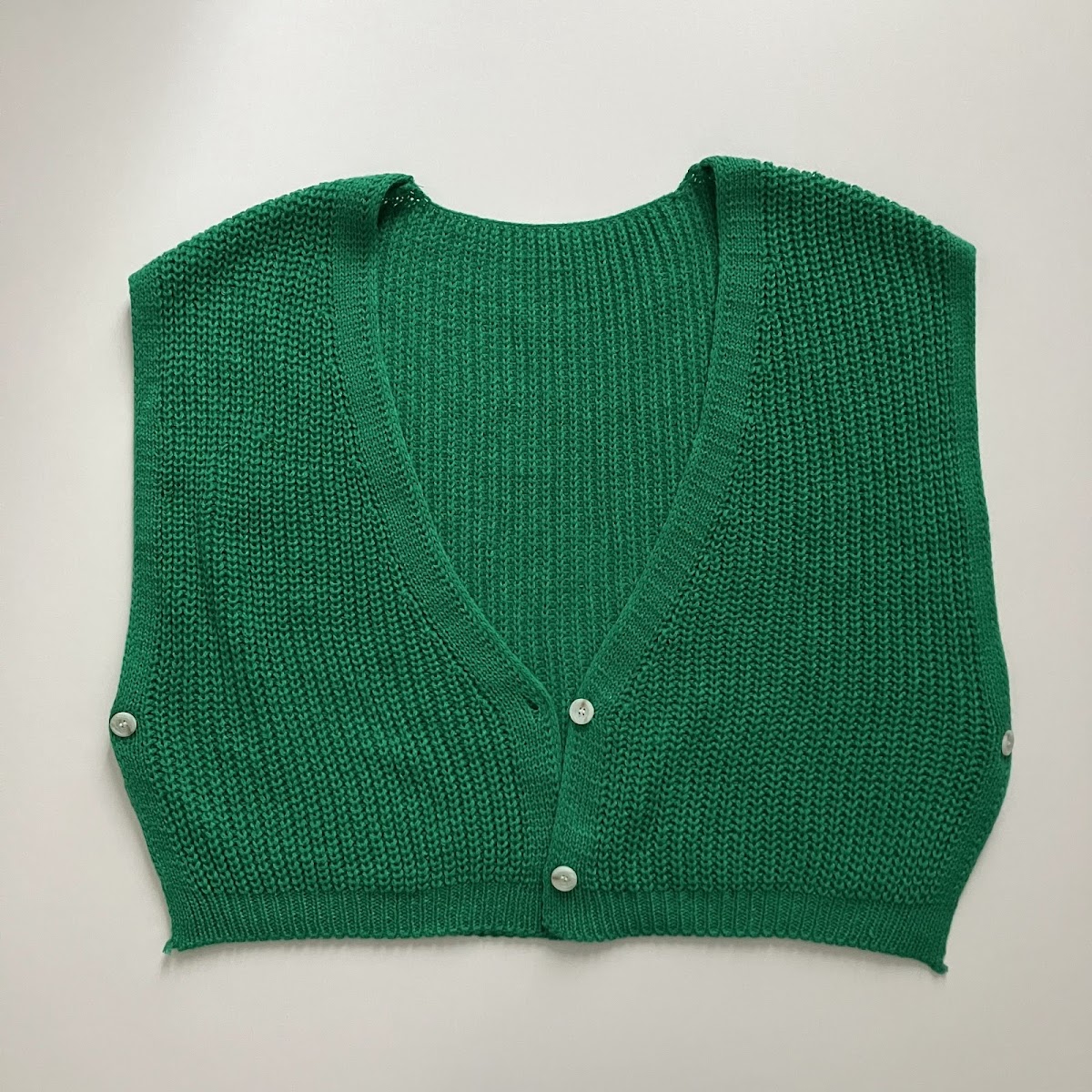 肩掛けカーデ風 2WAYニットベスト