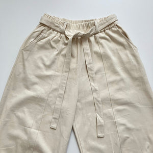 ベルト付きコットンカーブパンツ