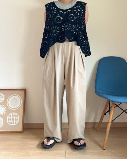 かぎ針編みベスト