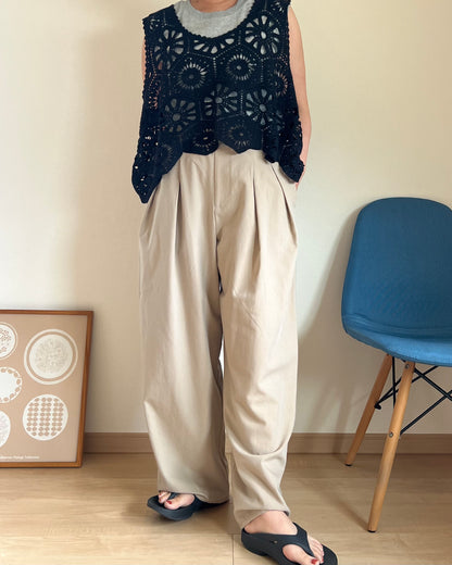 かぎ針編みベスト