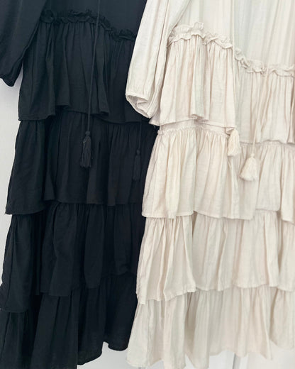 ティアード ロングワンピース