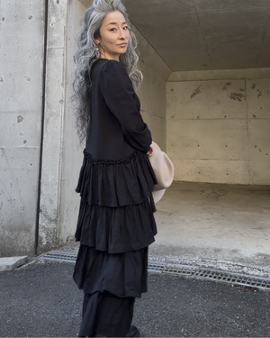 ティアード ロングワンピース