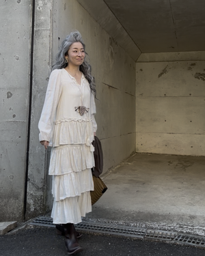 ティアード ロングワンピース