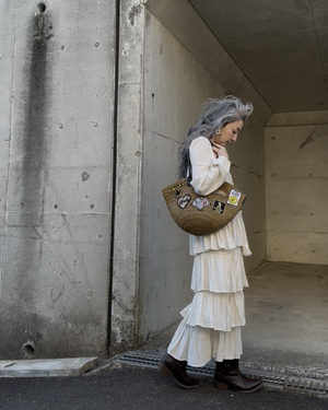 ティアード ロングワンピース