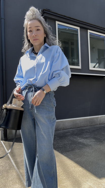 コットンバルーンシャツ