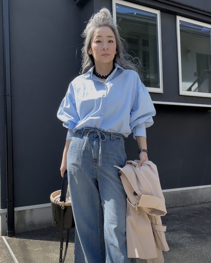 コットンバルーンシャツ