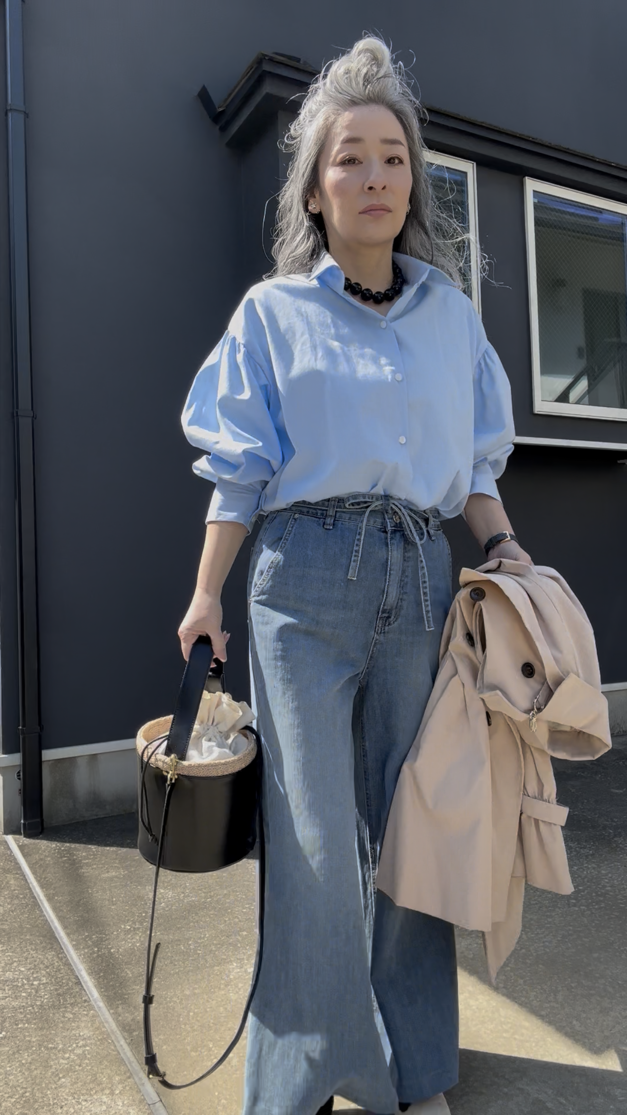 コットンバルーンシャツ