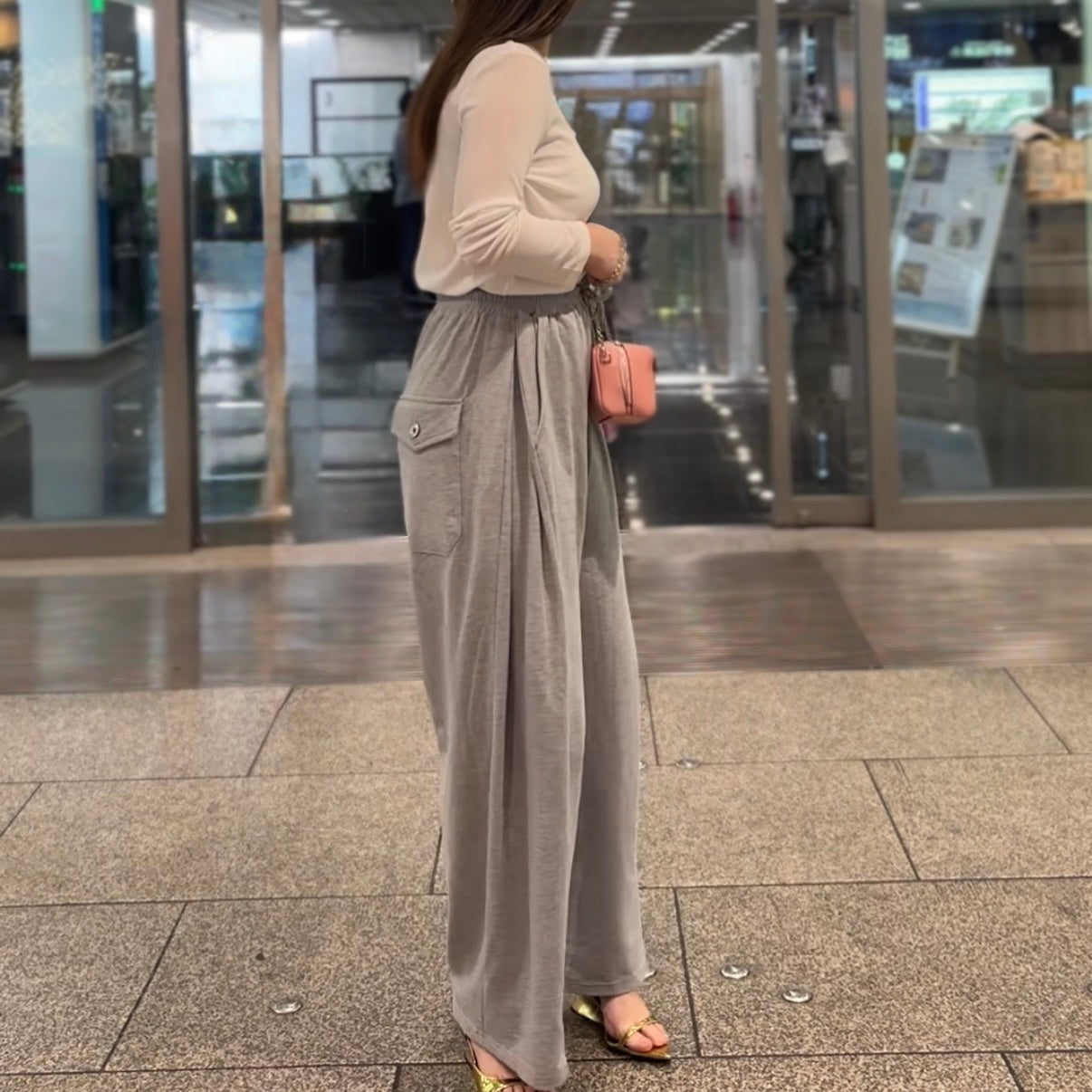 ボリュームタックスウェットパンツ