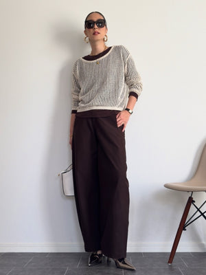 レイヤードメッシュニット