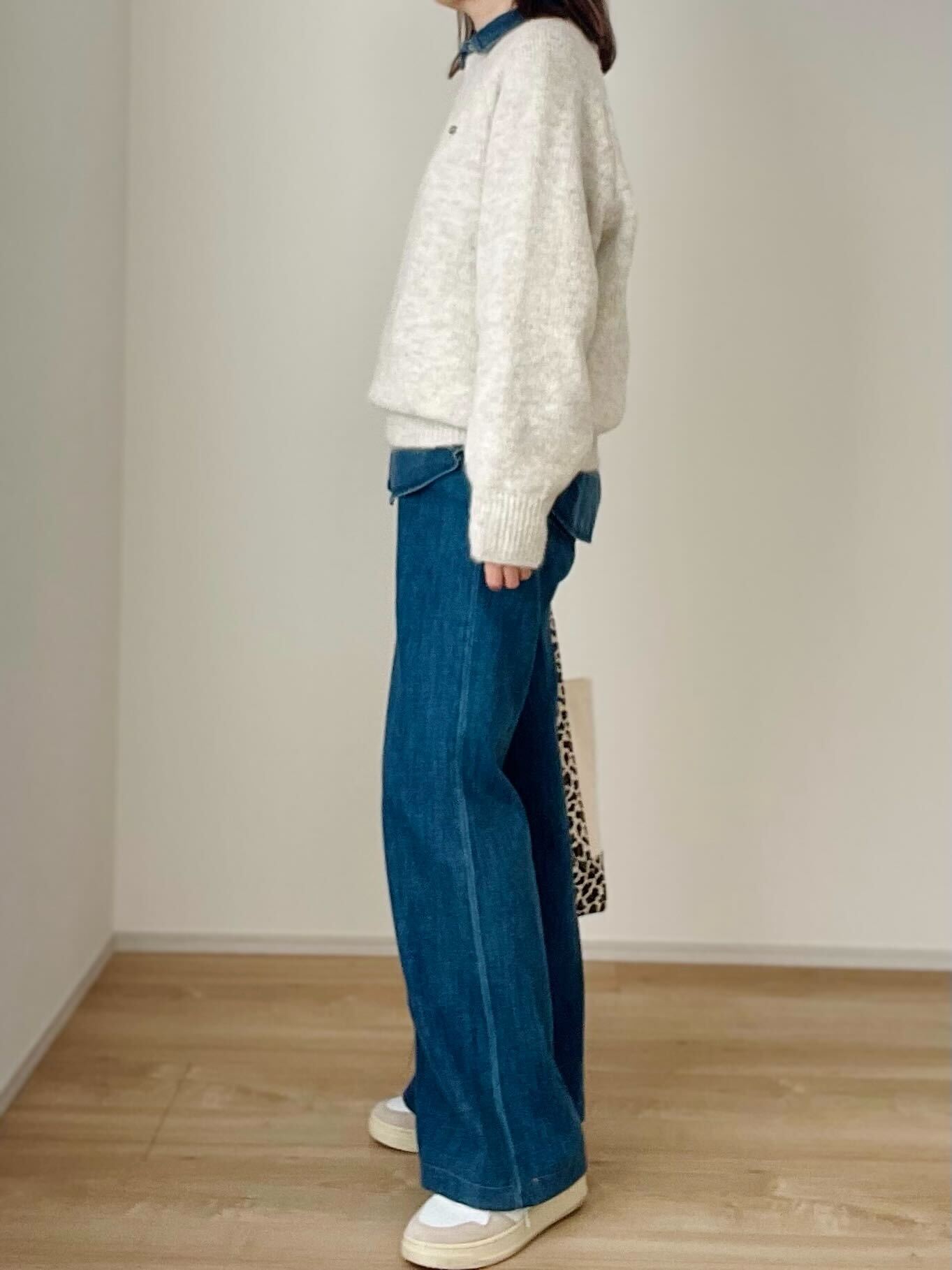 アルパカウールシンプルニット