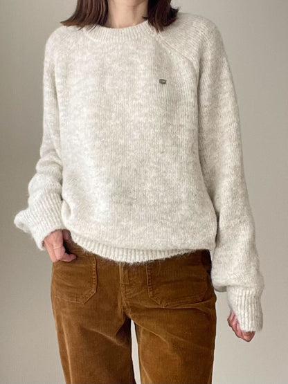 アルパカウールシンプルニット