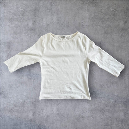 7分丈ラウンドTシャツ