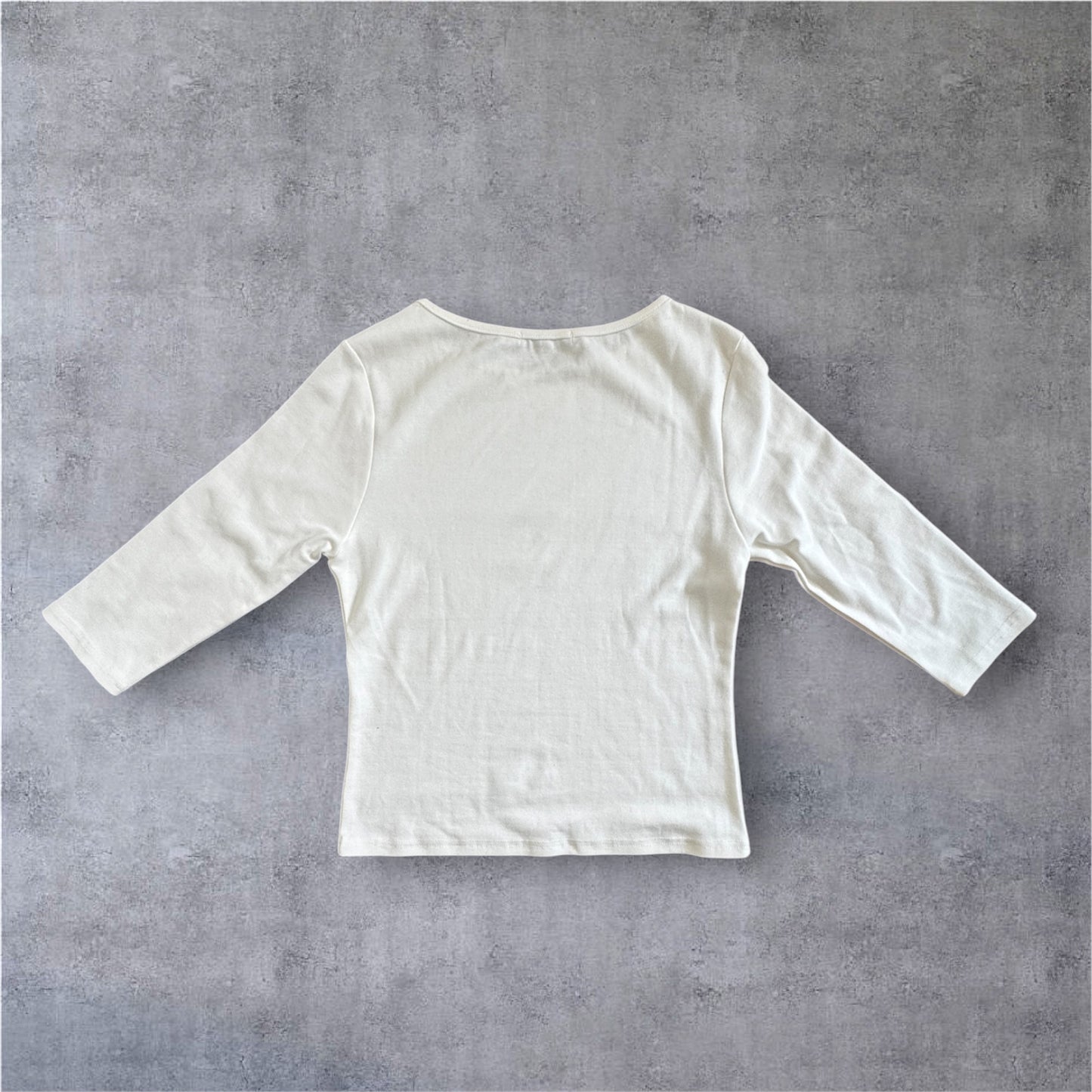 7分丈ラウンドTシャツ