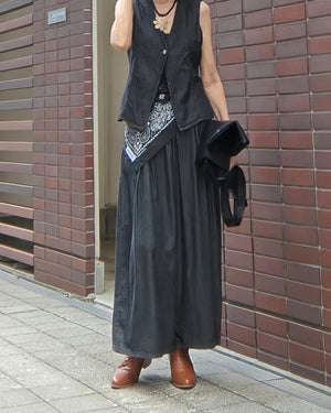 【セットアップ可】ワイドデニムパンツ