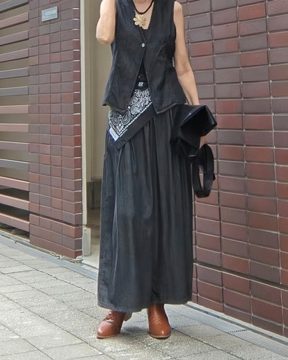 【セットアップ可】ワイドデニムパンツ