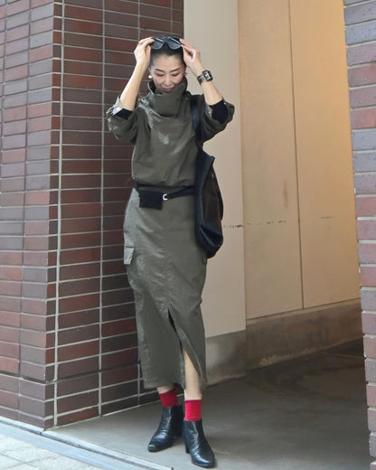 【セットアップ可】モックネックアノラックジャンパー