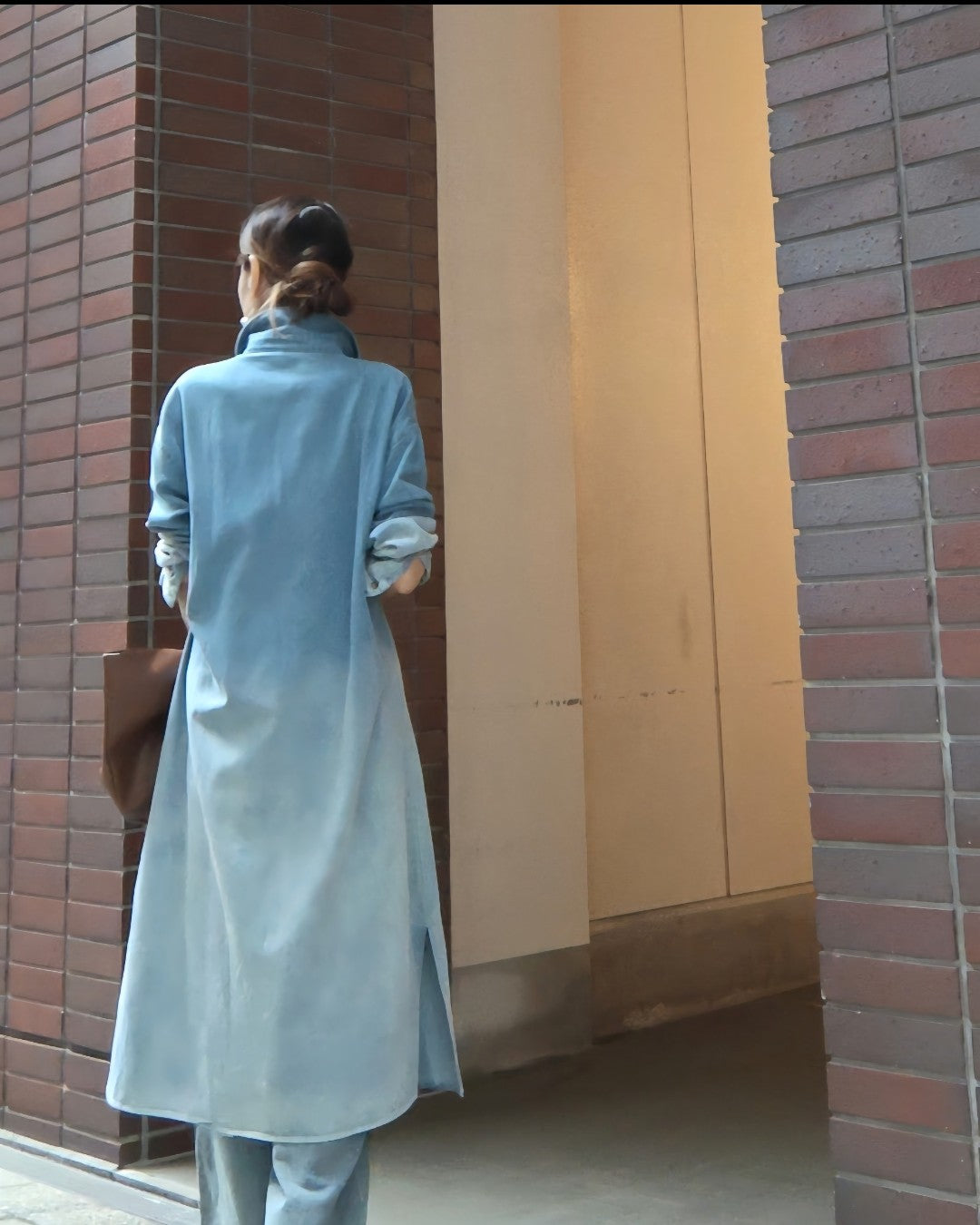 グラデーションデニムワンピース