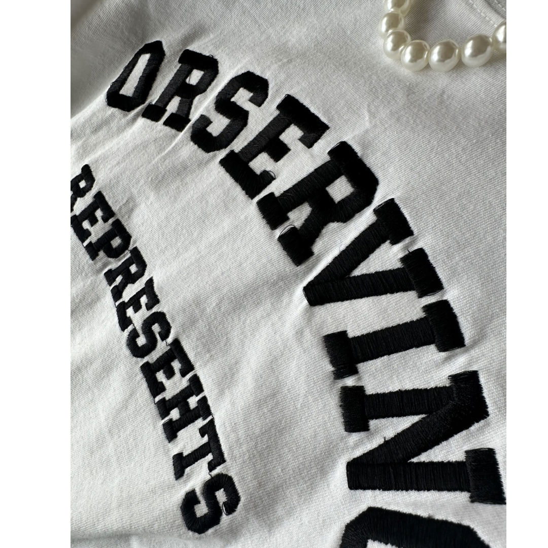刺繍ロゴ半袖Tシャツ
