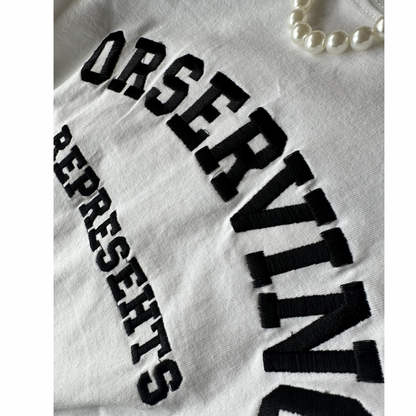 刺繍ロゴ半袖Tシャツ