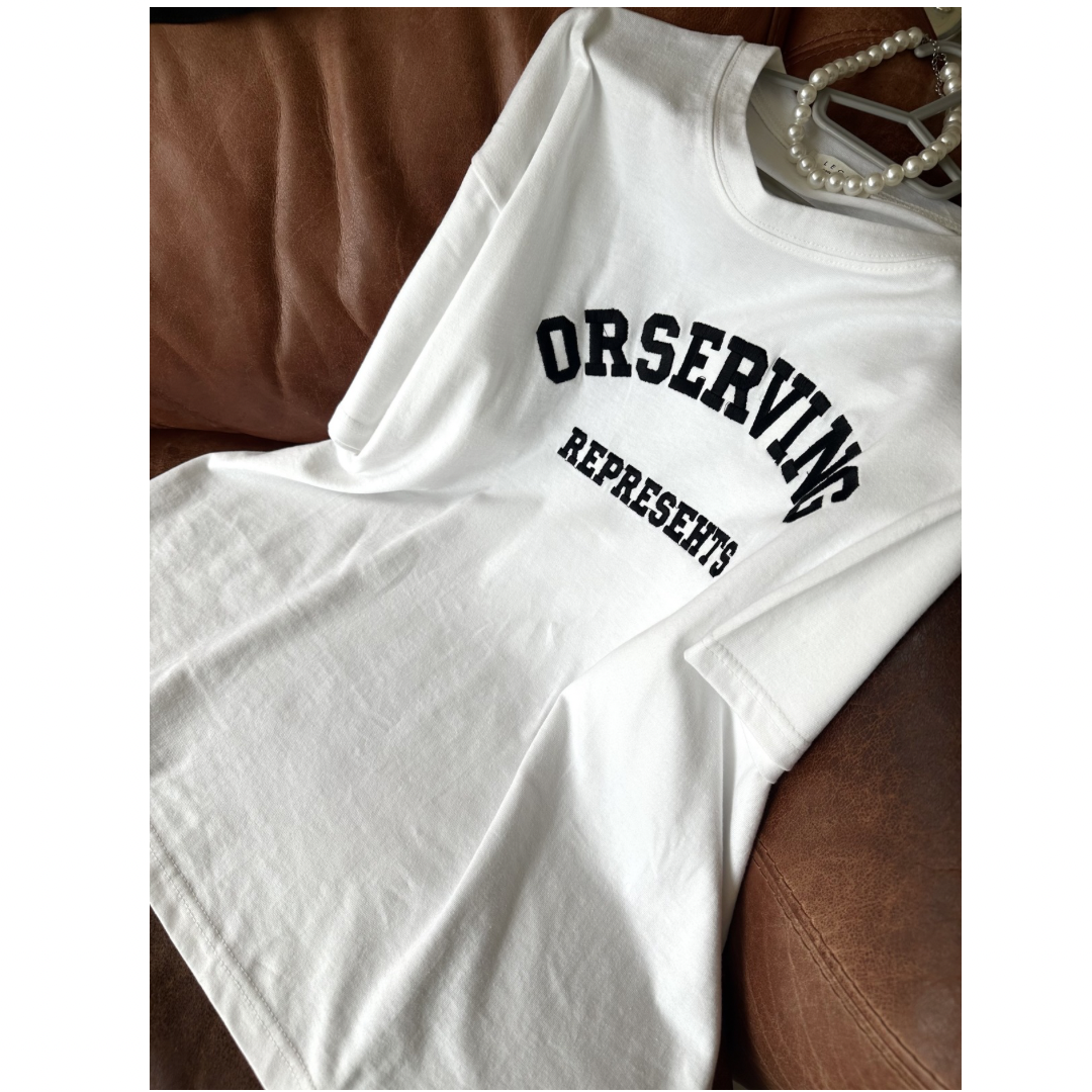 刺繍ロゴ半袖Tシャツ