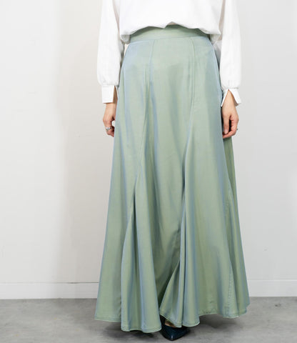 シャンブレーパネルスカート