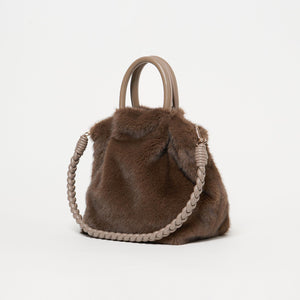 フェイクファー2WAY トートバッグ / ショルダーバッグ